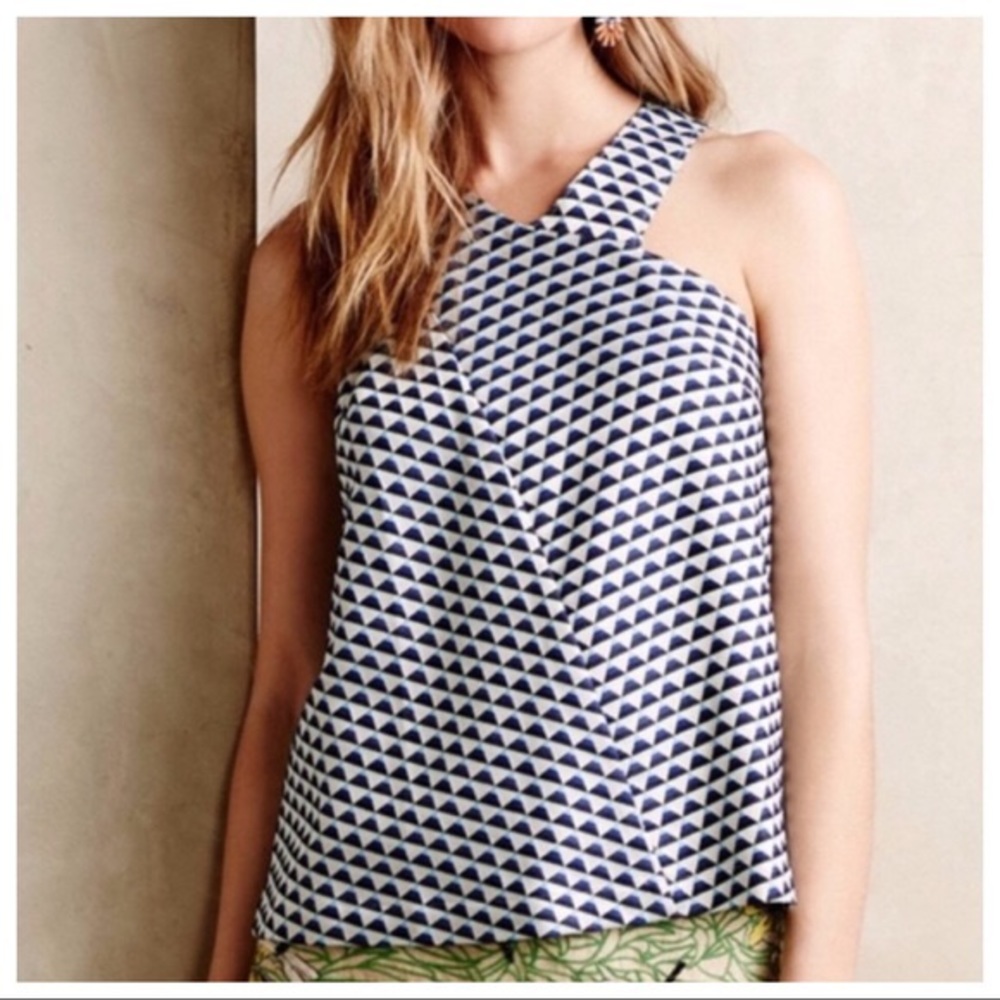 Anthropologie Geometric Tank